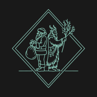 Santa VS Krampus T-Shirt