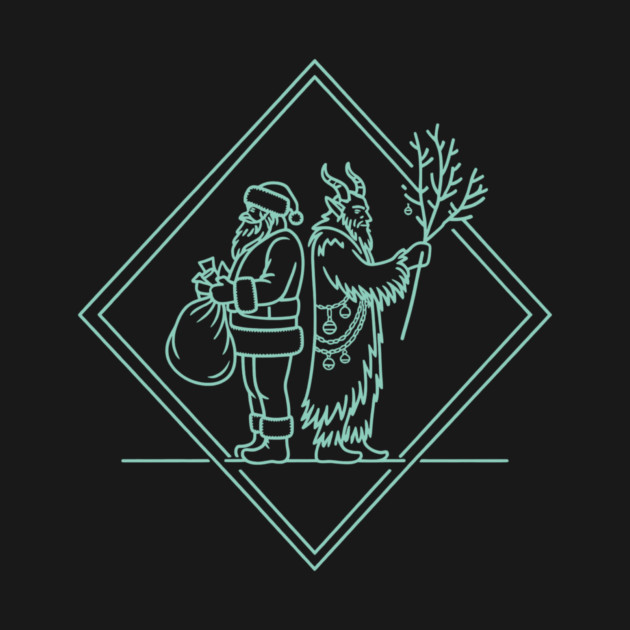 Santa VS Krampus by CreativeSage