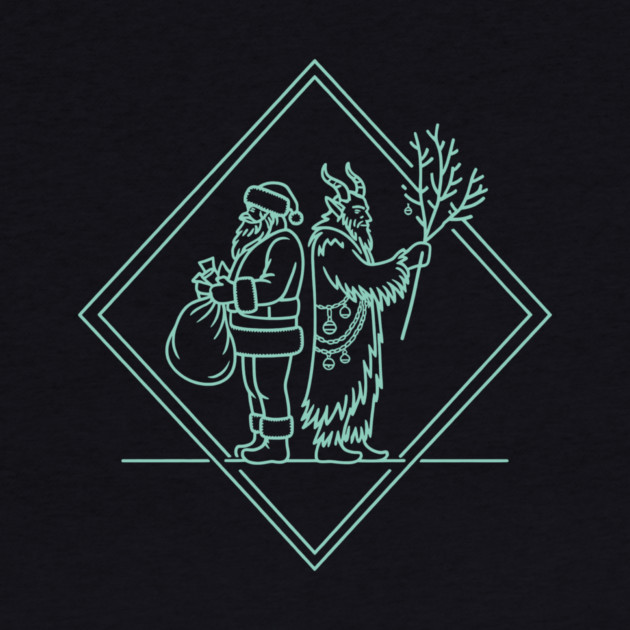 Santa VS Krampus by CreativeSage