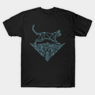 Cat in the cityscape T-Shirt