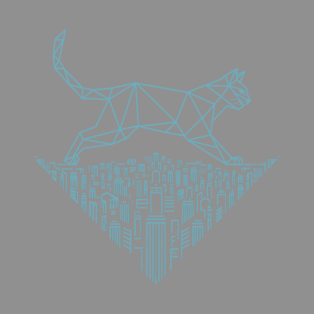 Cat in the cityscape by CreativeSage