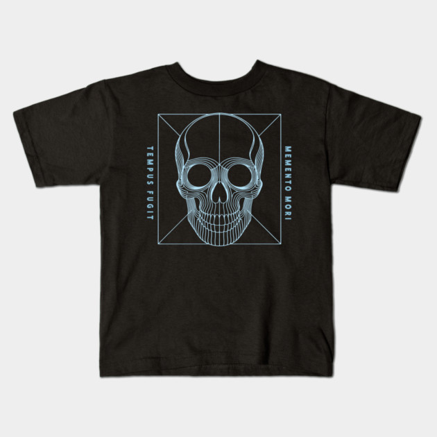 Tempus Fugit Memento Mori Kids T-Shirt by CreativeSage