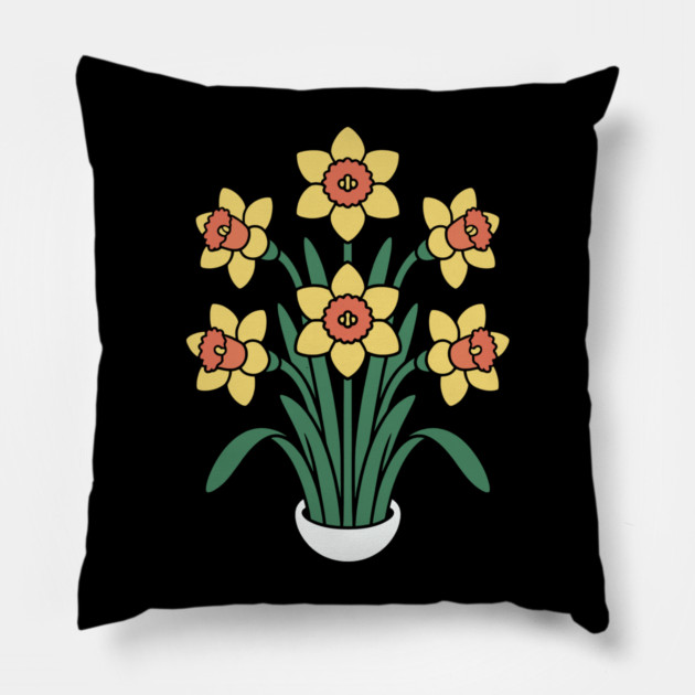 Daffodil Pillow by CreativeSage