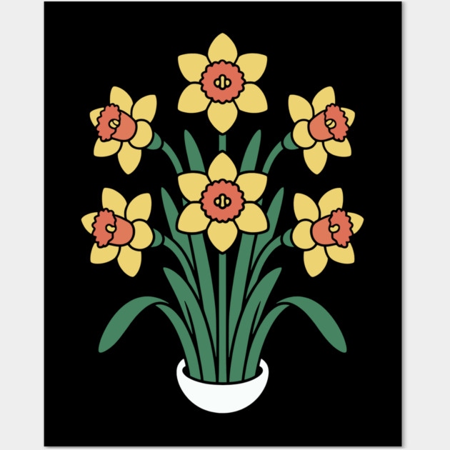 Daffodil Wall Art by CreativeSage
