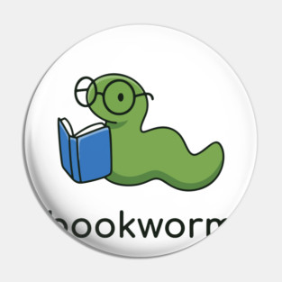 book worm Pin