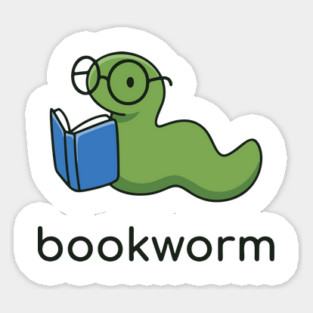 book worm Sticker