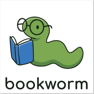 book worm Posters and Art