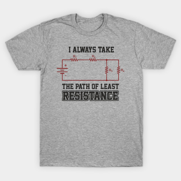 I Always Take The Path Of Least Resistance T-Shirt by Anticorporati