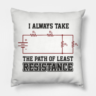 I Always Take The Path Of Least Resistance Pillow