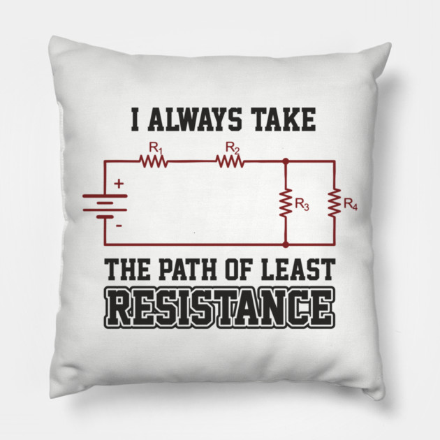I Always Take The Path Of Least Resistance Pillow by Anticorporati
