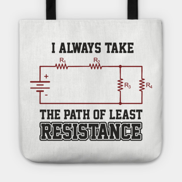 I Always Take The Path Of Least Resistance Tote by Anticorporati