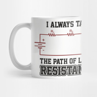 I Always Take The Path Of Least Resistance Mug