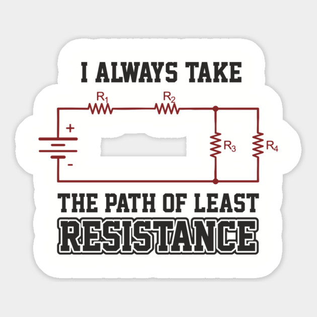 I Always Take The Path Of Least Resistance Magnet by Anticorporati