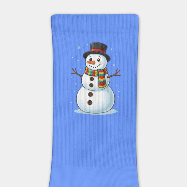 Smiling Snowman with Scarf and Hat by Creatifly Graphic Tees