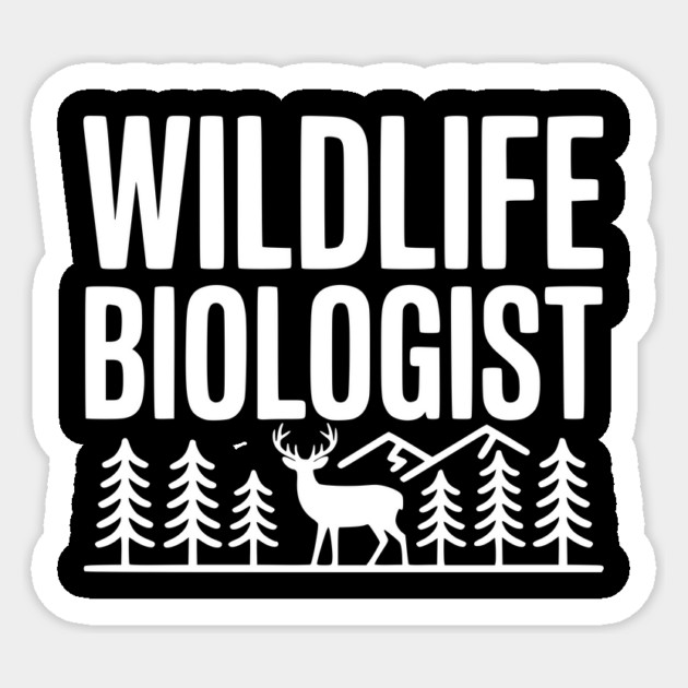 Wildlife Biologist Sticker by Frank Ring