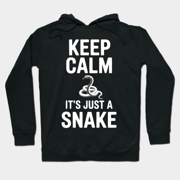 Keep Calm It's Just a Snake Hoodie by Frank Ring