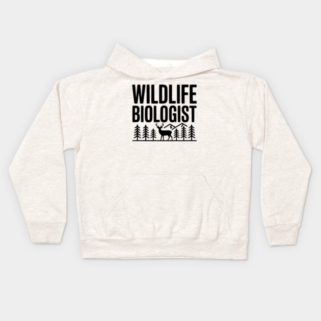 Wildlife Biologist Kids Hoodie by Frank Ring