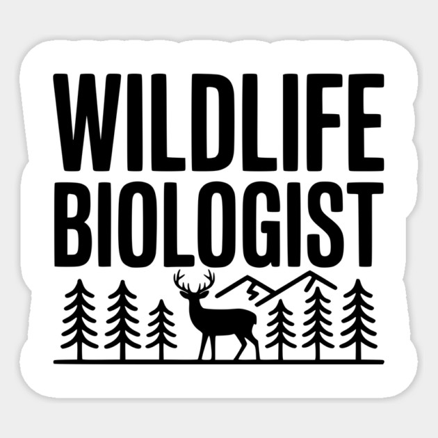 Wildlife Biologist Sticker by Frank Ring