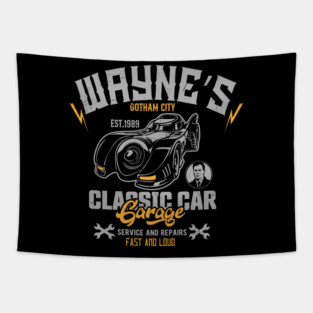 Wayne's Garage Tapestry