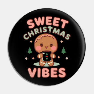 Sweet Christmas Vibes Gingerbread Latte Pin