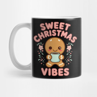 Kawaii Gingerbread Girl Sweet Christmas Vibes Mug