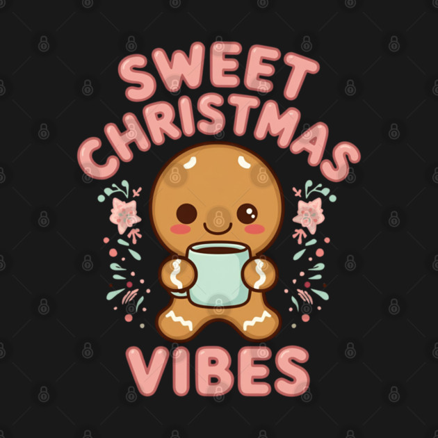 Kawaii Gingerbread Girl Sweet Christmas Vibes by Ink Lines