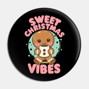 Sweet Christmas Vibes Gingerbread Cocoa Pin
