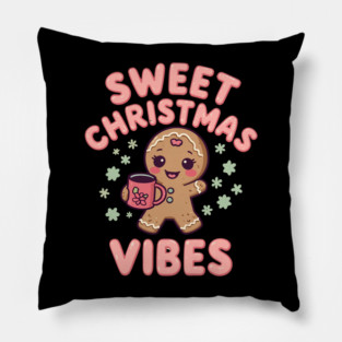 Gingerbread Cocoa Sweet Christmas Vibes Pillow