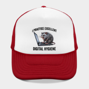 I Practice Excellent Digital Hygiene, Feral Computer Possum Hat