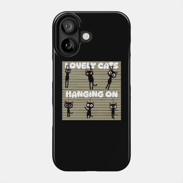 cats Phone Case by Pixel Threads 