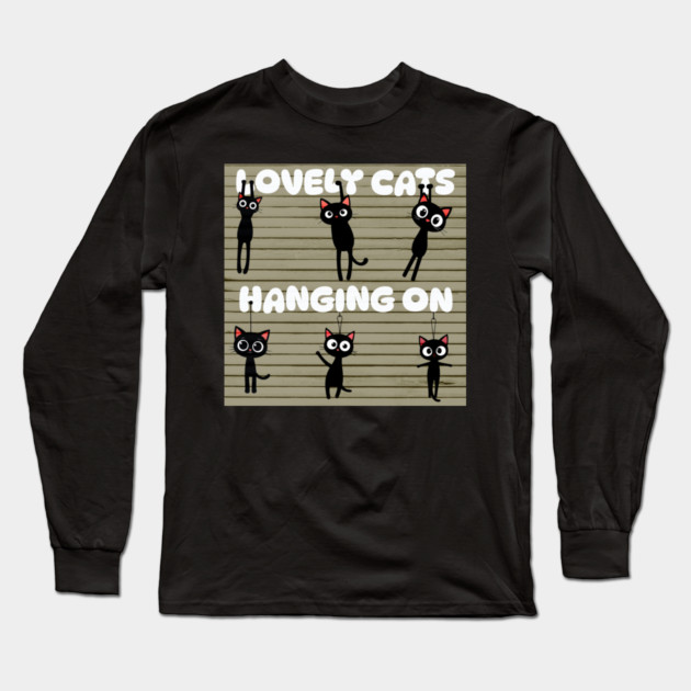 cats Long Sleeve T-Shirt by Pixel Threads 