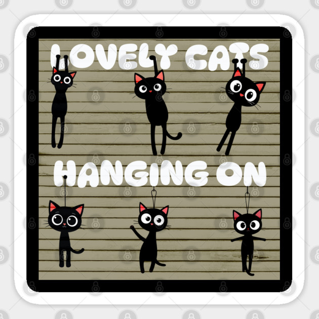 cats Sticker by Pixel Threads 