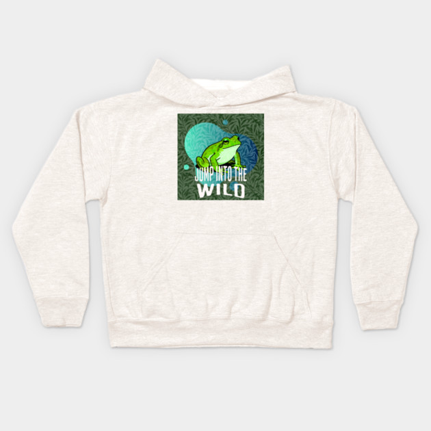 frog Kids Hoodie by Pixel Threads 