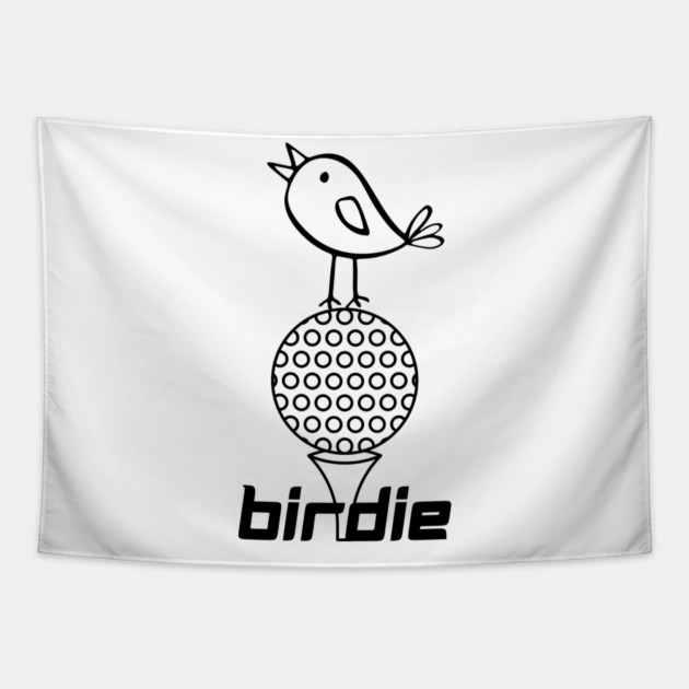 Funny Golf Pun Doodle Graphic Tee Tapestry by TurnEffect