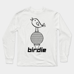 Funny Golf Pun Doodle Graphic Tee Long Sleeve T-Shirt