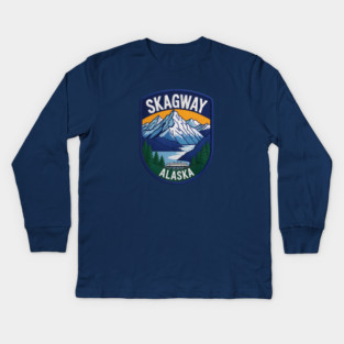 Skagway Alaska Kids Long Sleeve T-Shirt