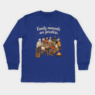 Family Moments are Priceless Kids Long Sleeve T-Shirt