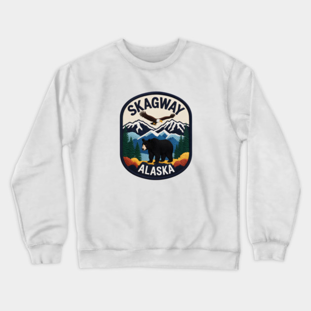 Alaska Skagway Crewneck Sweatshirt by JessArty