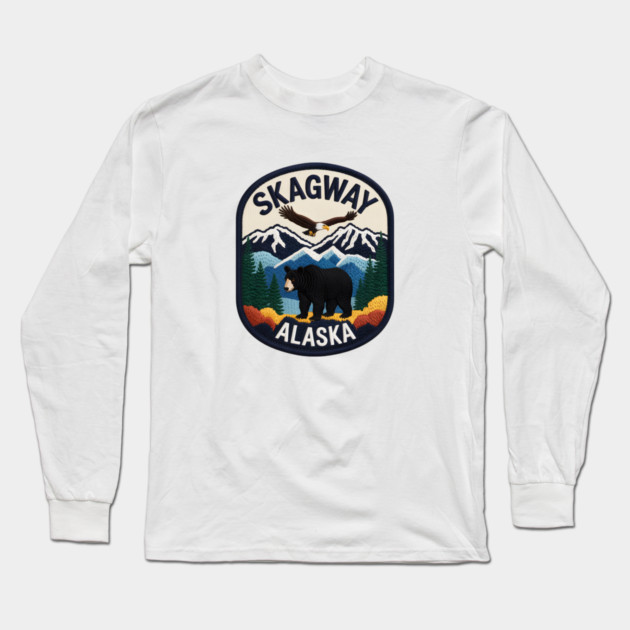 Alaska Skagway Long Sleeve T-Shirt by JessArty