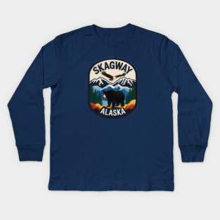 Alaska Skagway Kids Long Sleeve T-Shirt