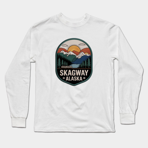 Alaska Skagway Long Sleeve T-Shirt by JessArty