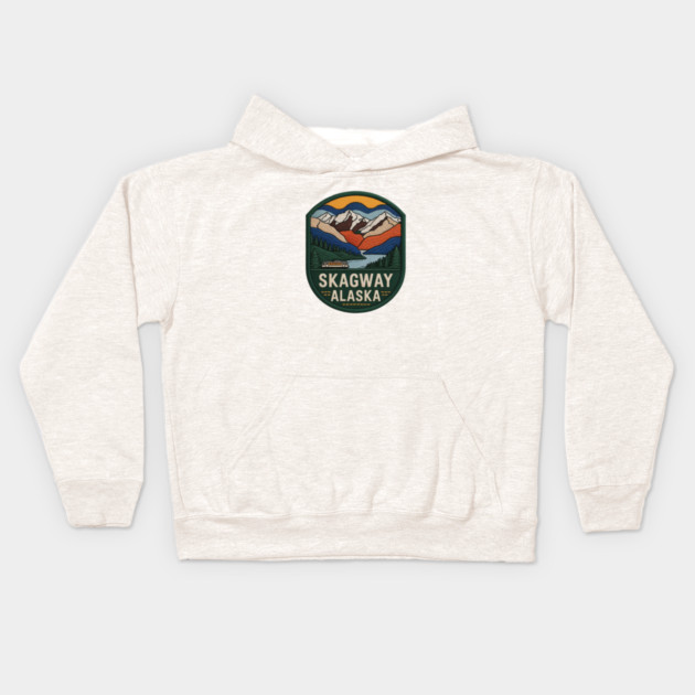 Alaska Skagway Kids Hoodie by JessArty