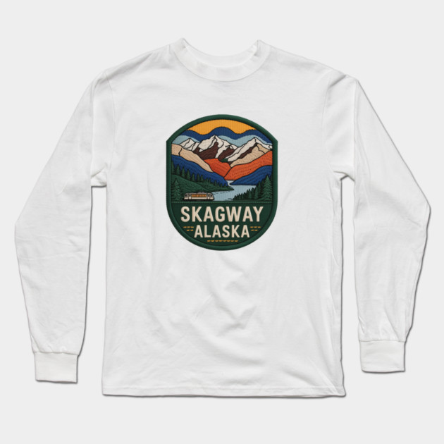 Alaska Skagway Long Sleeve T-Shirt by JessArty