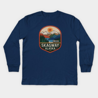 Alaska Skagway Kids Long Sleeve T-Shirt