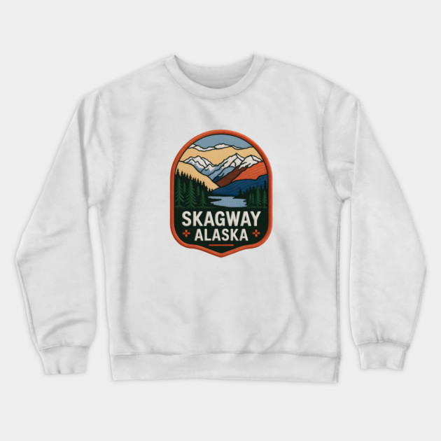 Alaska Skagway Crewneck Sweatshirt by JessArty