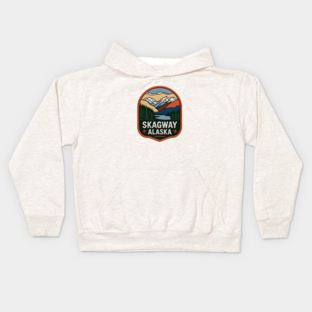 Alaska Skagway Kids Hoodie by JessArty
