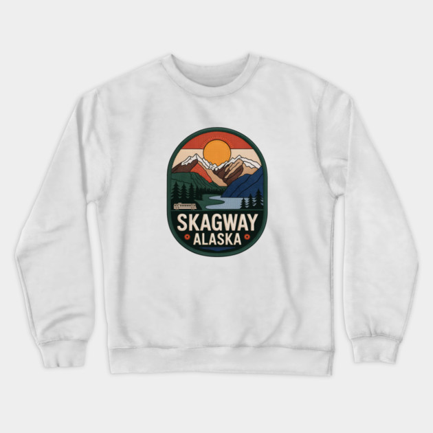 Alaska Skagway Crewneck Sweatshirt by JessArty
