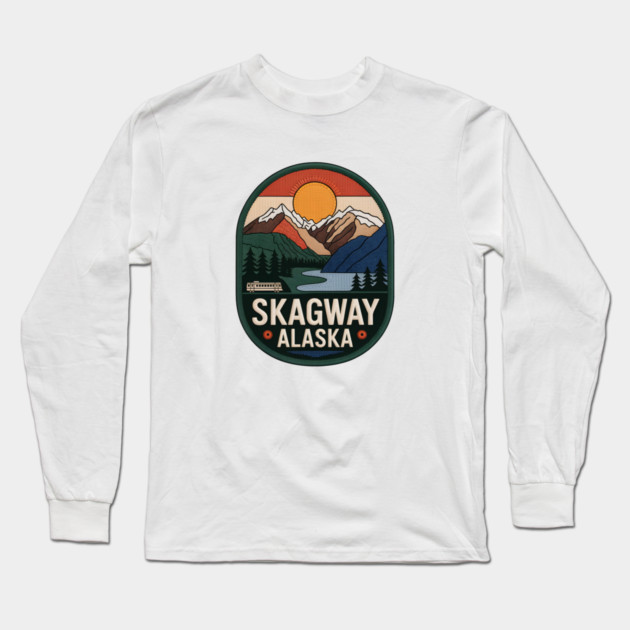 Alaska Skagway Long Sleeve T-Shirt by JessArty