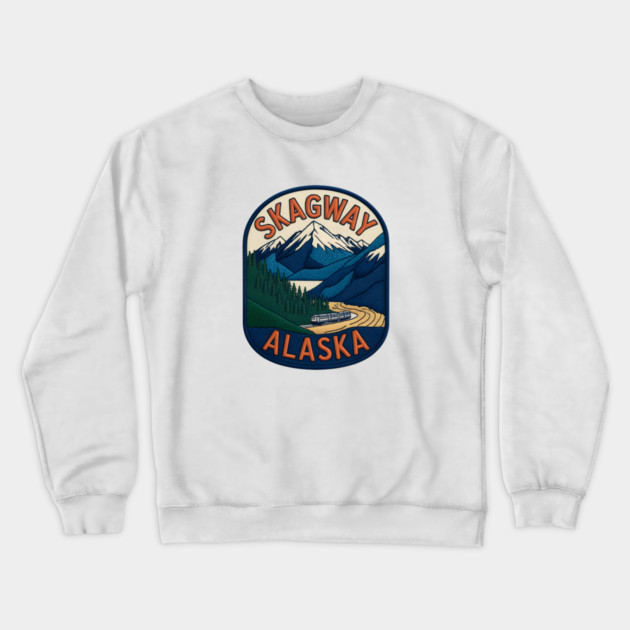 Alaska Skagway Crewneck Sweatshirt by JessArty