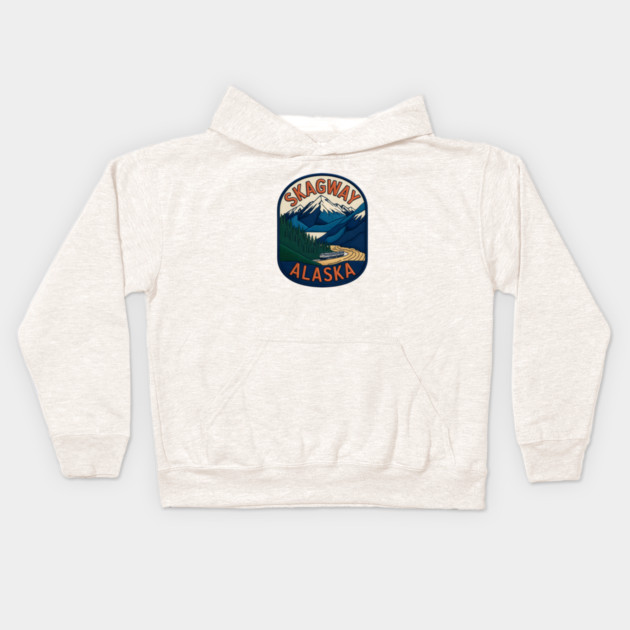 Alaska Skagway Kids Hoodie by JessArty